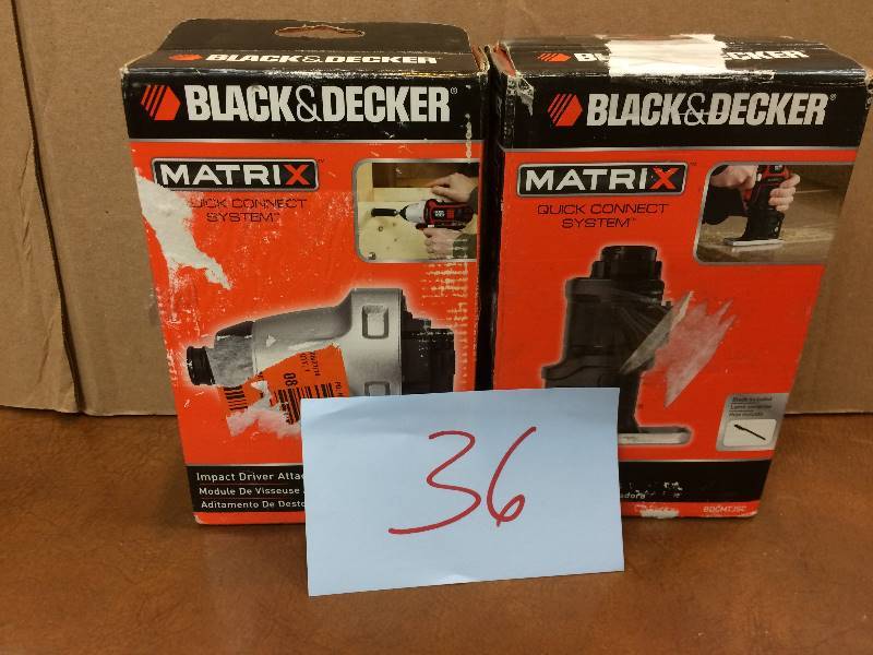 lot 36 image: Lot of 2 Matrix Quick Connect Attachments New