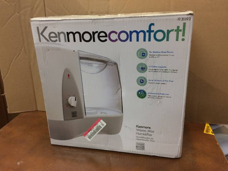 lot 48 image: Kenmore warm mist humidifier used in working condition
