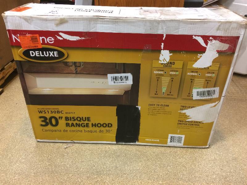 lot 57 image: Nutone Allure I Series 30 in. Convertible Range Hood in Biscuit