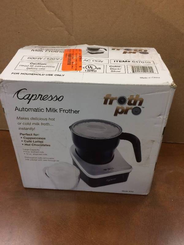 lot 74 image: Capresso Automatic Milk Frother