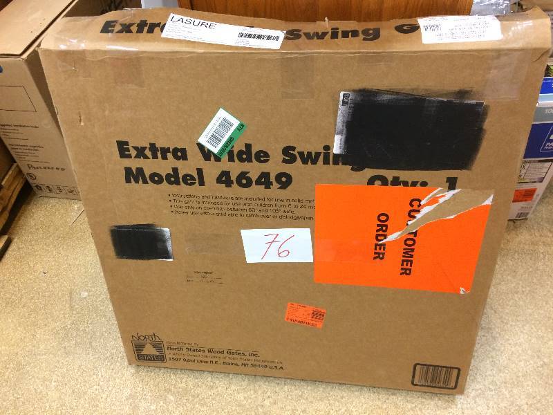 lot 76 image: North States Extra Wide Swing Gate 57 103 X 27