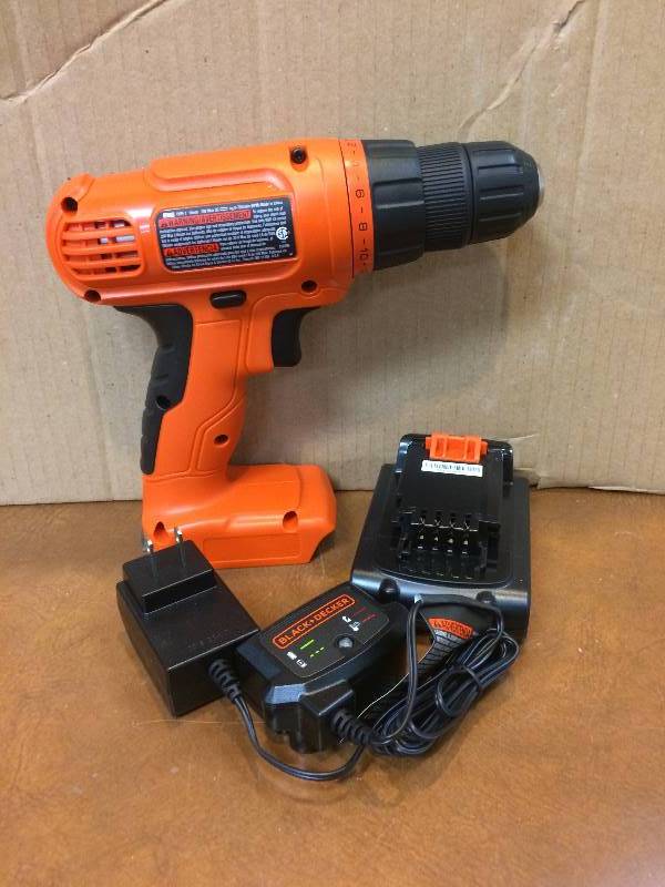 lot 94 image: Black and Decker 20-Volt MAX Lithium-Ion 38 in. Cordless DrillDriver never used