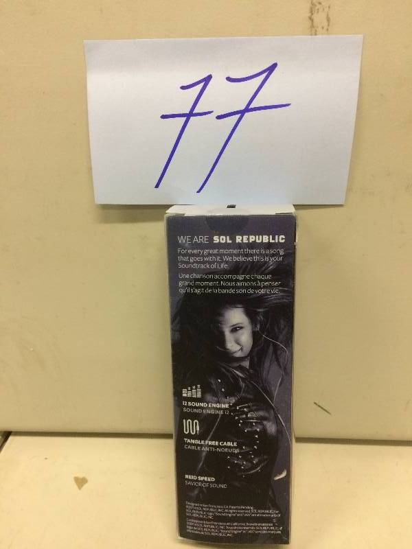 lot 77 image: SOL Republic JAX earbuds new