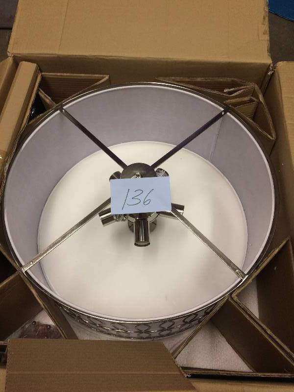 lot 136 image: World Imports Venn 5-Light Brushed Nickel Pendant