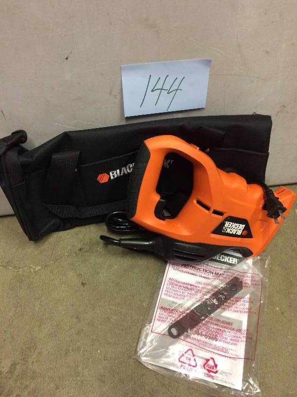 lot 144 image: Black and Decker Powered Handsaw never used