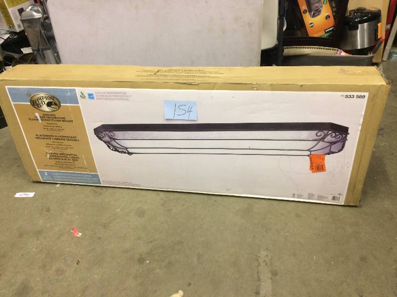 lot 154 image: Hampton Bay Saguro Linear Decorative flush mount light