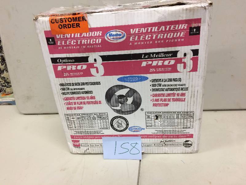 lot 158 image: Ll Building Products PG3 Power Gable Vent, 1600Cfm