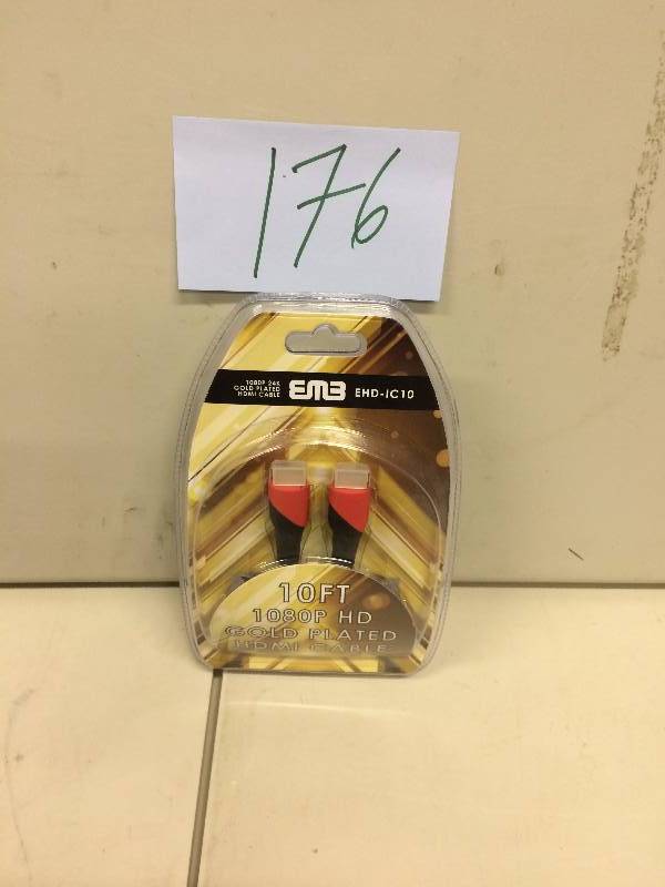 lot 176 image: HDMI Cable 10 feet New