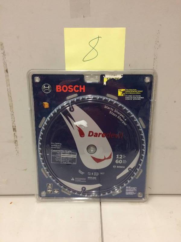 lot 8 image: Bosch Dcb1260 12-inch 60-tooth Fine Finish Circular