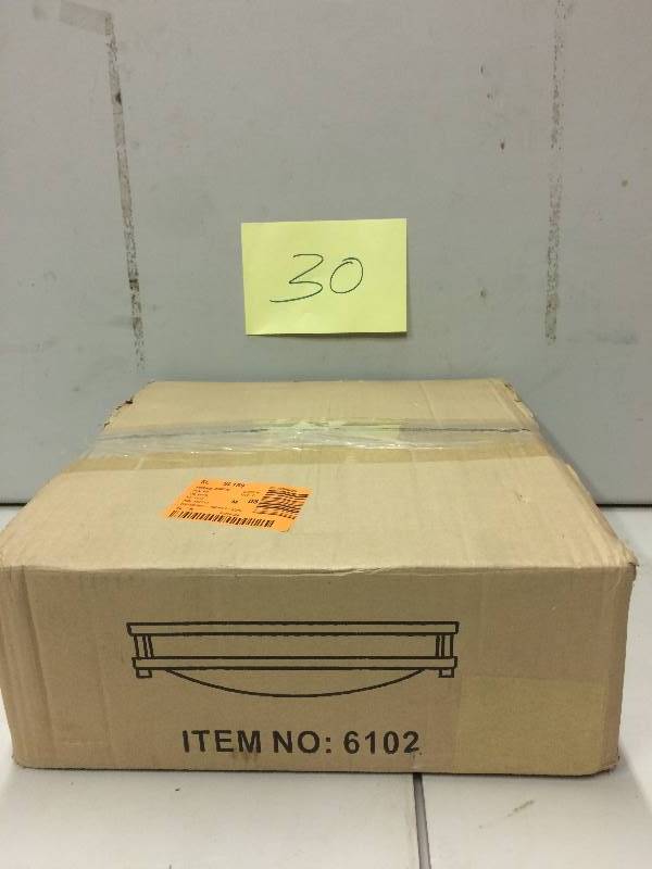 lot 30 image: Home Select Saturn 2-Light Brushed Nickel Flushmount Never used