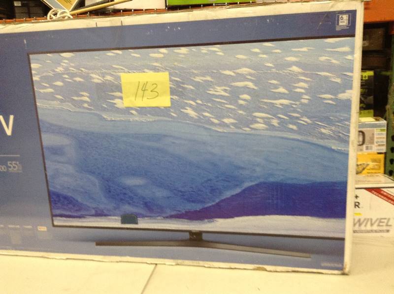 lot 143 image: Samsung UN55KU7000 55 Smart Ultra HD 4K TV Never used