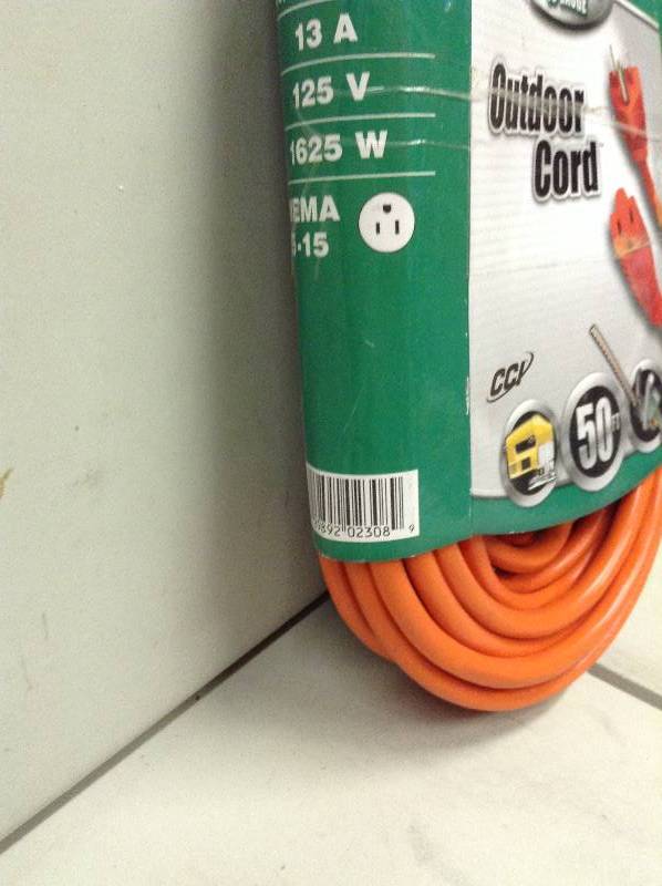 lot 163 image: Basic Power 16 Gauge Outdoor Cord 50