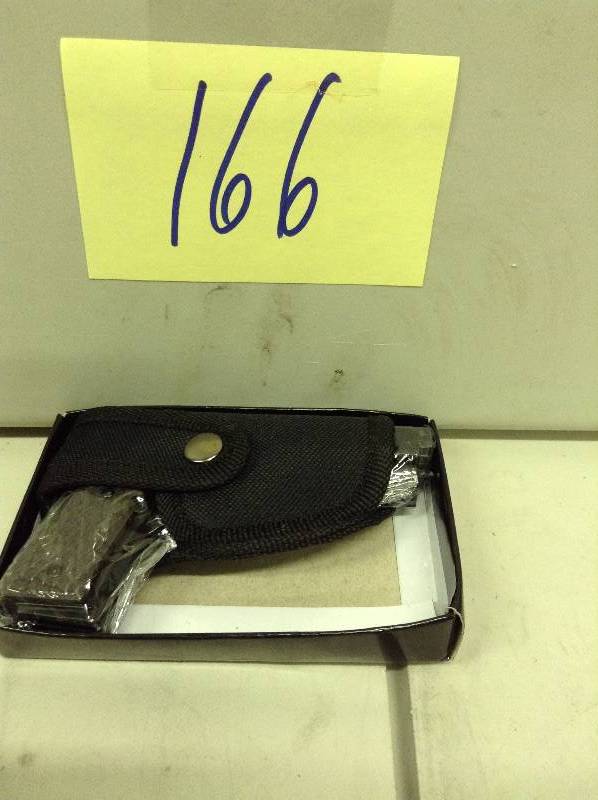 lot 166 image: Gun-Shaped Linerlock Knife