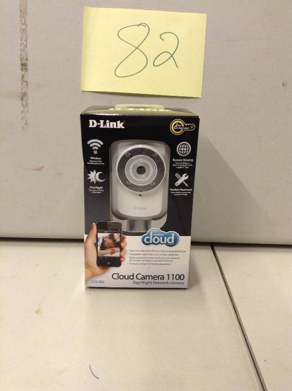 lot 82 image: D-Link Cloud Security Camara 1100 Never used