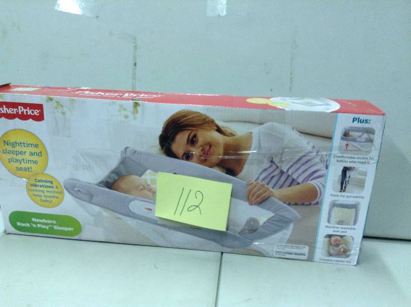 lot 112 image: Fisher-price Newborn Rock N Play Sleeper Stone Diamond Blemished