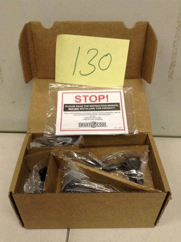 lot 130 image: SmartCode Venetian Bronze Electronic Tustin Lever Featuring SmartKey