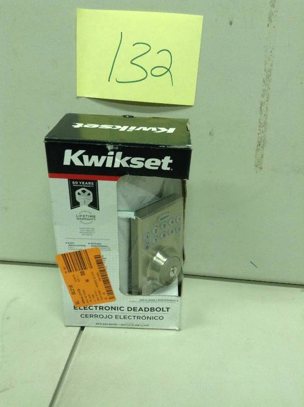 lot 132 image: Digital Deadbolt Electronic Keyless Entry Lock Keypad Security Code Door
