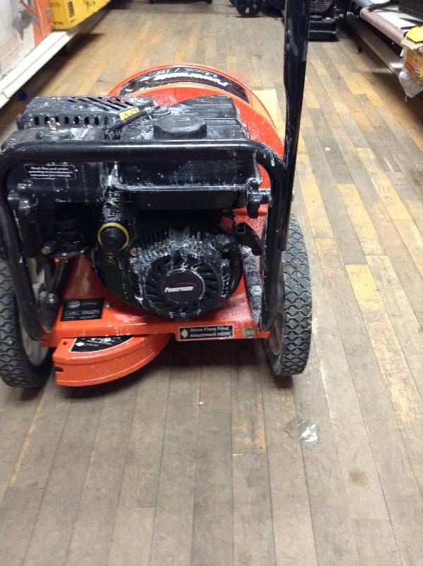 Powermate Cyclone 150 MPH 1,200 CFM WalkBehind Gas Leaf Blower used in