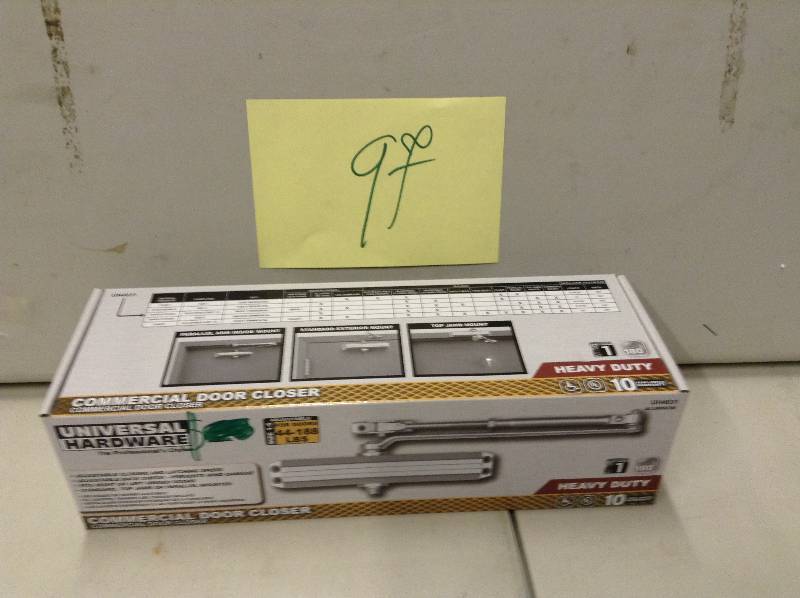 lot 97 image: Universal Hardware Commercial Door Closer vHeavy Duty New