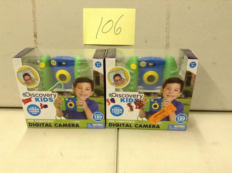 lot 106 image: Lot of 2 Discovery Kids Digital Cameras
