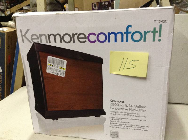 lot 115 image: Kenmore 2900 sq ft. 14 gallon evaporative humidifier