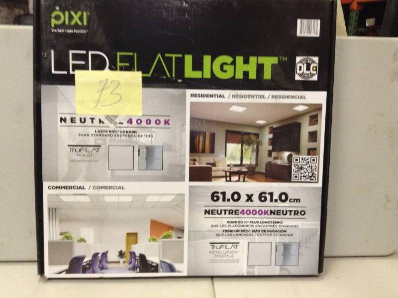 lot 73 image: PIxi 2 x 2 LED FLATLIGHT never used