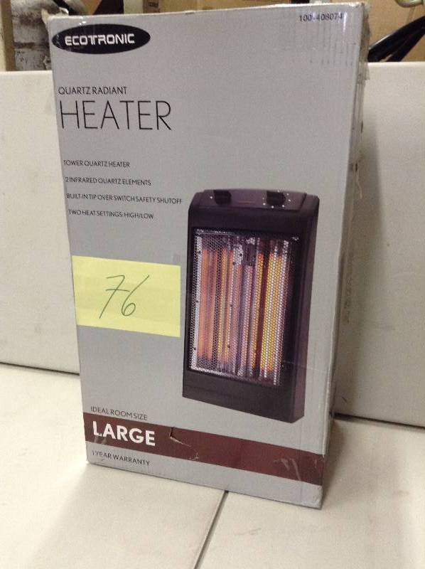 lot 76 image: Quartz Radiant Heater