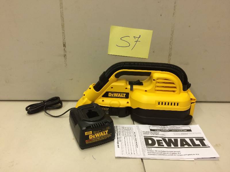 lot 57 image: DEWALT DC515K 12-Gallon 18-Volt NiCd Cordless WetDry Vac , New