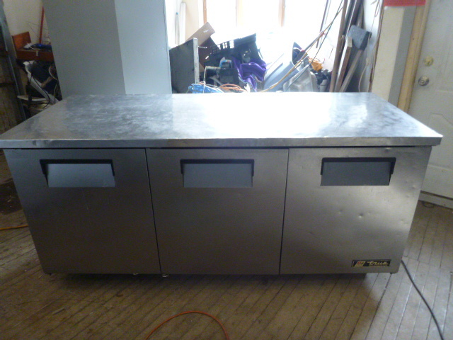 lot 1 image: True 3 Door Refrigerator on Casters