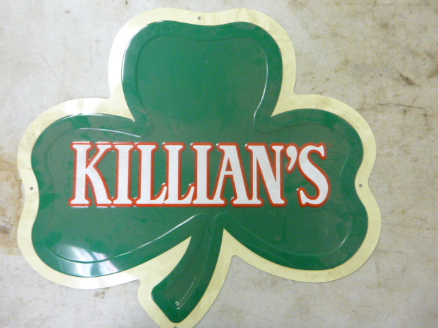 lot 126 image: Killians Metal Sign