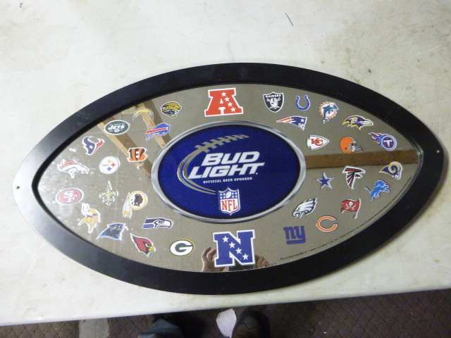 lot 145 image: Bud Light NFL Mirror