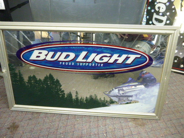 lot 150 image: Bud Light Mirror