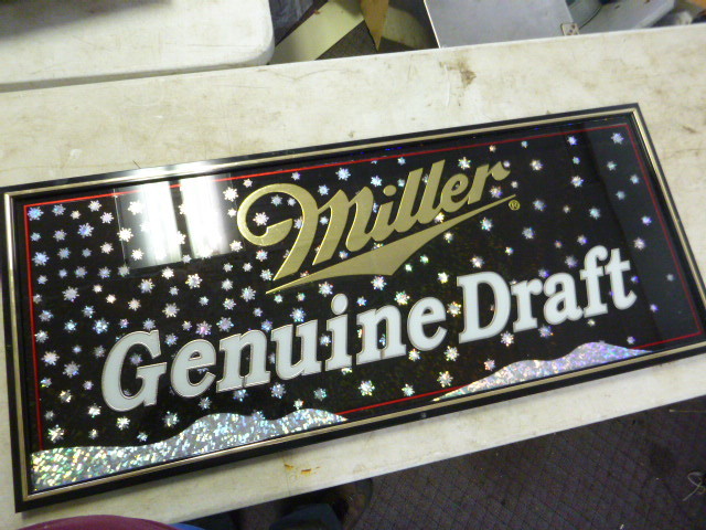 lot 152 image: Mille Genuine Draft Sign