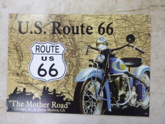 lot 157 image: Route 66 Tin