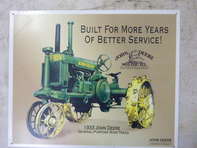 lot 158 image: John Deere Tin