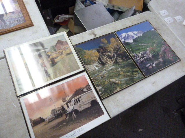 lot 159 image: 4 Framed Prints