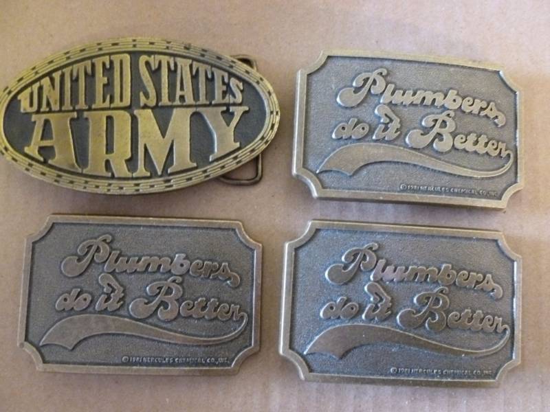 lot 96 image: Belt Buckles