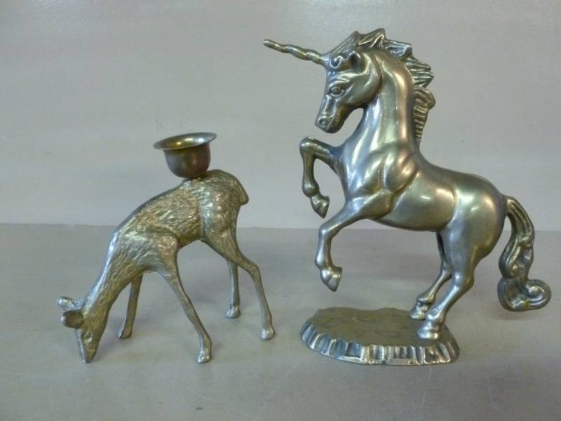 lot 133 image: Cast Brass Figurines