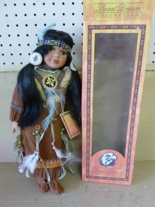 lot 173 image: Native American Doll