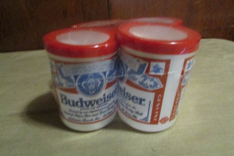 lot 3 image: Vintage Budweiser Koozies