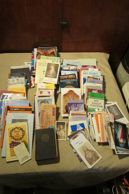 lot 25 image: Huge Vintage Lot Of Religious Items