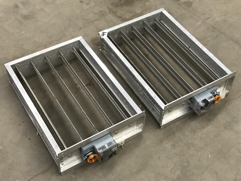 lot 44 image: (2) 14x20 Aluminum Louvers With E...