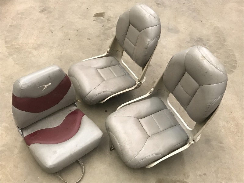 lot 55 image: Lot Of (3) Boat Seats ...