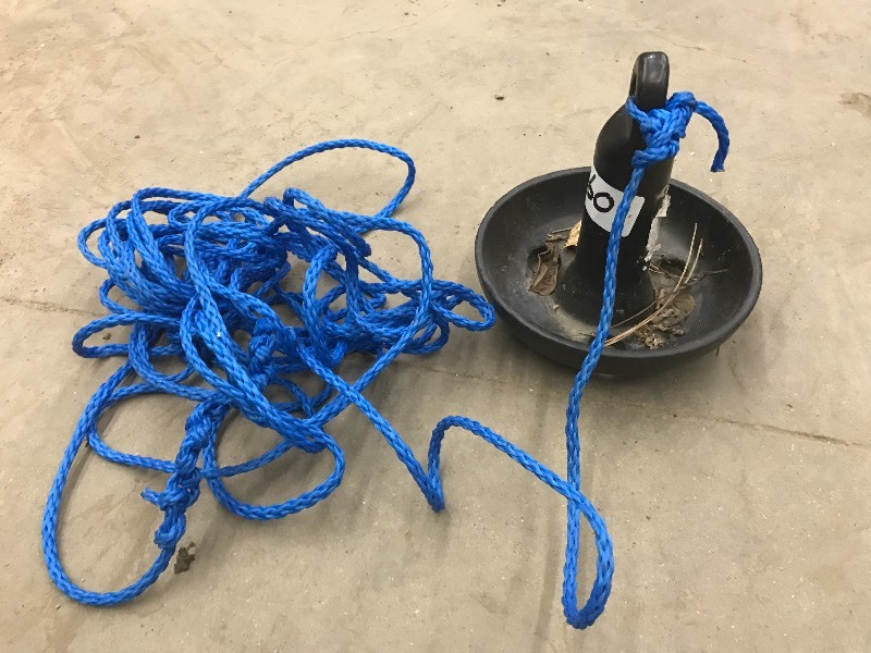 lot 60 image: 10# Boat Anchor With Rope ...