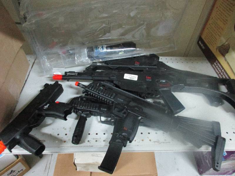 4 air soft riflesm see pictures