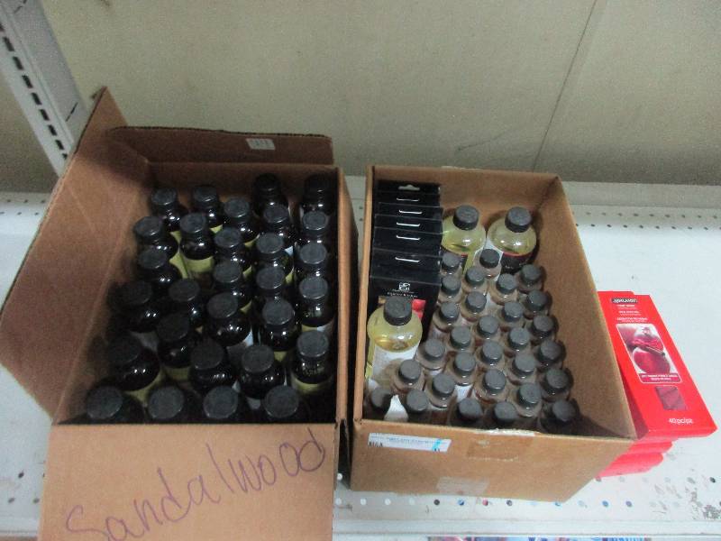 assorted fragrance oil and incense cones