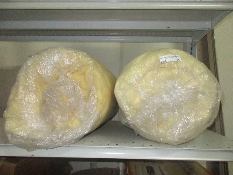 2 egg crate foam mattress pads size unknown