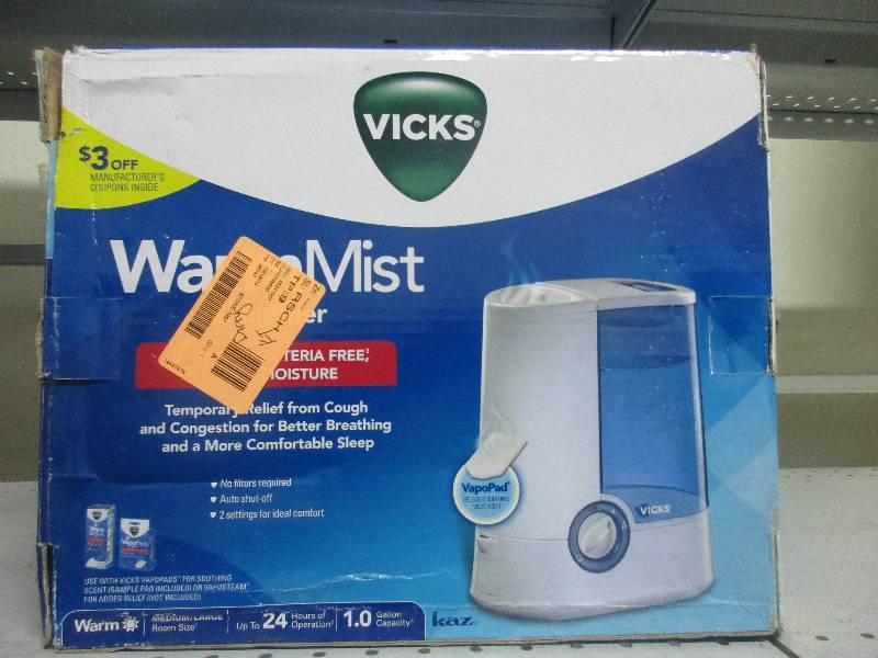 vicks warm mist humidifier