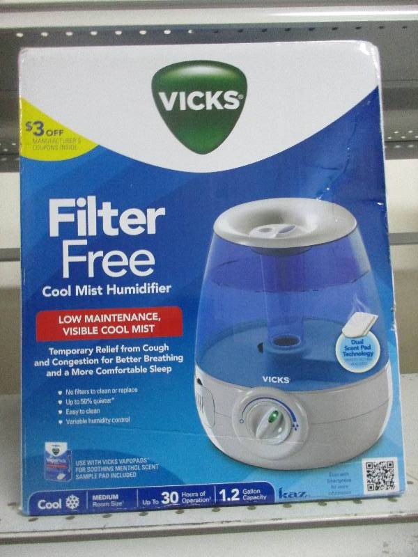 Vicks filter free cool mist humidifier