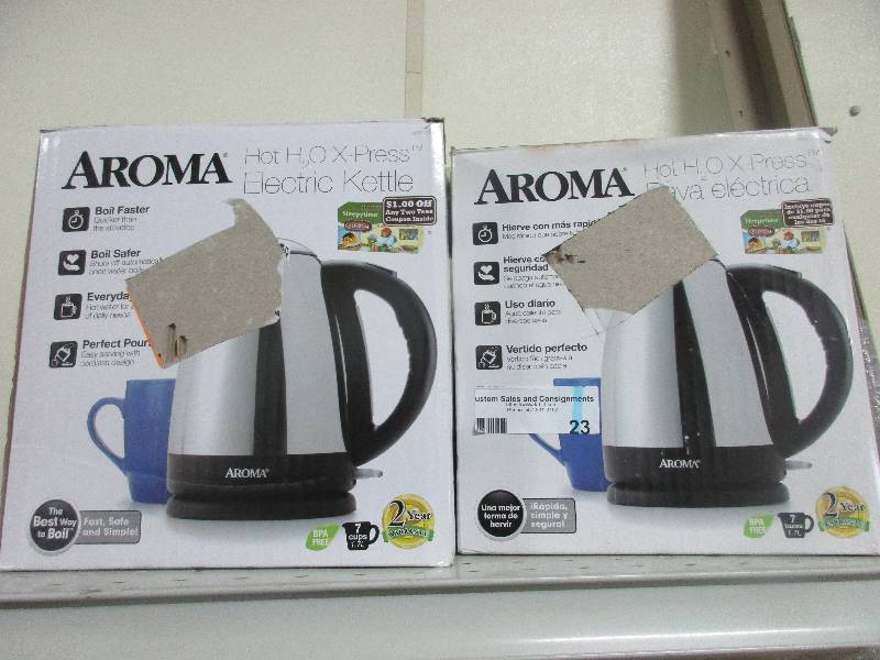 2 aroma h20 xpress electric kettles